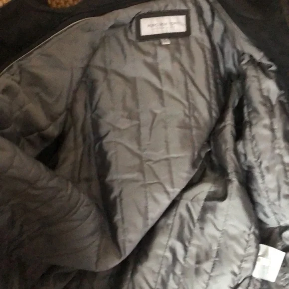 Marc New York Men’s Black Leather Jacket with Removable Wool Bib - Picture 12 of 12